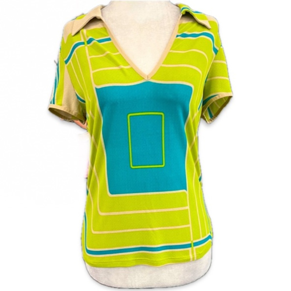 Bisou Bisou Collared Short Sleeve Top